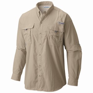 Columbia PFG Bahama™ II Långärmad Tröja Herr Khaki (NBHJM9205)